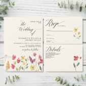 Elegant Boho Summer Wildflower Save the Date Aankondiging (Personaliseer de collectie van deze zelfstandige maker.)