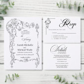 Bloemstuk Save-the-date Huwelijksaankondiging Save The Date (Personaliseer de collectie van deze zelfstandige maker.)