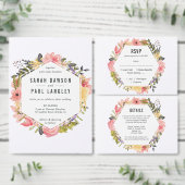 Floral Lijst Foto Dank u kaart (Personaliseer de collectie van deze zelfstandige maker.)