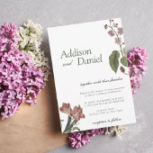 Floral Garden Wedding Kaart