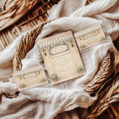 Bruiloftsfeestje in de bloementuin kaart