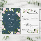 Bloementuin uitnodiging buik band uitnodigingen wikkel (Personaliseer de collectie van deze zelfstandige maker.)