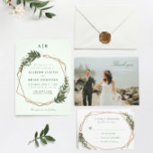 florgeometrische verlovingspartijuitnodiging kaart