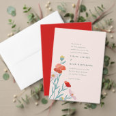 Floral Harmony Uitnodiging Belly Band Uitnodigingen Wikkel (Personaliseer deze collectie van deze onafhankelijke maker. Test)