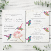 Florence Waterverf Hummingvogels Tafelnummers (Personaliseer de collectie van deze zelfstandige maker.)