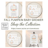 Budget een beetje pompoen Baby shower uitnodigen