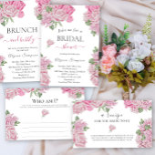 Bloemen rozen Brunch en bubbels Kaart