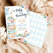 Tea Baby shower baby is Brewing Boy Welcome Sign Poster
