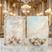 Faux Brush Script Photo Wedding Bedankkaart