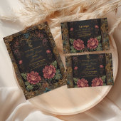 Floral Victoriaans Gotisch Vrijgezellenfeest Papieren Bekers