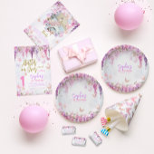 Wisteria Glitter Vlinder Verjaardag Tijd Capsule Poster