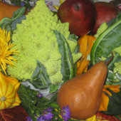 Herfst Wenskaart met opgevouwen boeket Bedankkaart