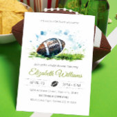 Elegant Waterverf Football Baby shower Bedankdoosjes