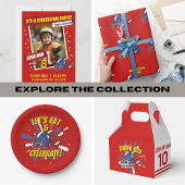 Speelse Rode Amerikaanse Football Helm Verjaardag Papieren Bordje