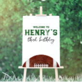 Eerste jaar Down Football Happy Birthday Banner