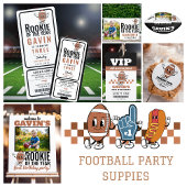 Gepersonaliseerd Retro Football Verjaardagsfeest D Ronde Sticker