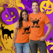 Khaki Black Gepersonaliseerde Crazy Cat Daddy Lang Schort