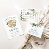 Gezegend Baby shower bedankpas" Bedankkaart