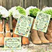 Kleurrijke Wildflower Wreath Wedding Save-the-Date Briefkaart