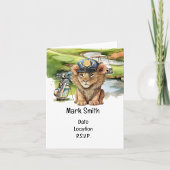 Golf Happy Birthday met golfbal en zandwig Cadeaupapier