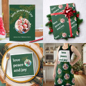 Liefde Vrede Vreugde Kerst Foto Groen Trui