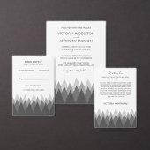 Grey Forest Range Woodland Bruiloft Save The Date Magneet (Personaliseer de collectie van deze zelfstandige maker.)