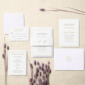 Formele Klassieke Zwart & Goud bruiloft Dank u Notitiekaartje (Personaliseer de collectie van deze zelfstandige maker.)