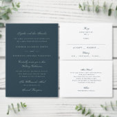 5 x 7 Formele marineblauwe witte tafelnummers voor (Personaliseer de collectie van deze zelfstandige maker.)