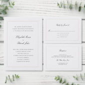 Formal Modern Classic Pearl Frame Wedding Program (Personaliseer de collectie van deze zelfstandige maker.)