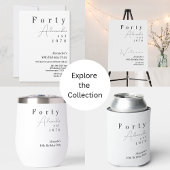 Veertig minimale 40e verjaardag partij gunst blikjeskoeler