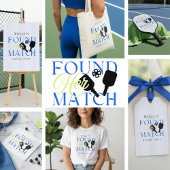 Found Her Match Pickleball Sporty Bachelorette Tote Bag