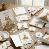 Floral Fox Celebration Naamplaatje