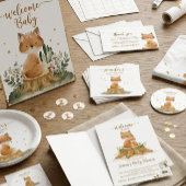 Zoete Vos Baby Zegen Mini Visitekaartjes