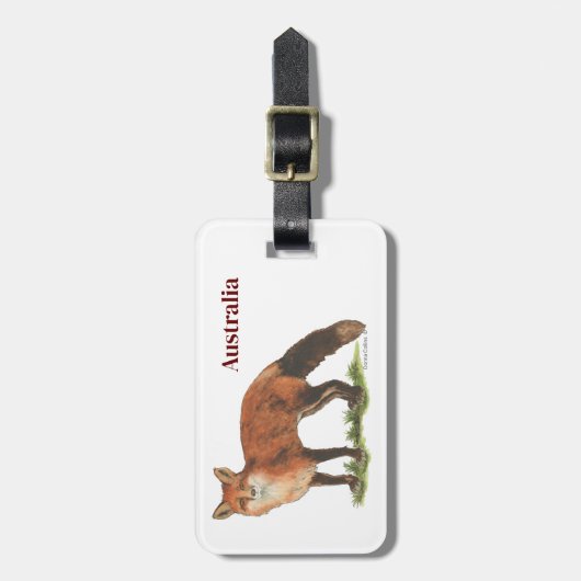 Collection Fox Luggage Tag Bagagelabel (Voorkant verticaal)