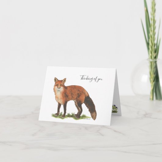 Collection Fox Note Card Kaart (Voorkant)