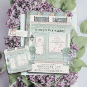 Franse bakkerij Paris Lavendel 1e verjaardag Kaart