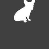 Franse Bulldog Silhouette Party Ronde Button 5,7 Cm