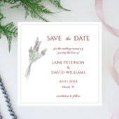 Eenvoudige elegante lavendel bruiloft uitnodiging