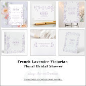 Elegant Lavendel Victoriaans Bloemen Vrijgezellenf Kaart