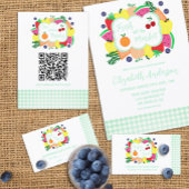 Fresh Off The Market Bridal Shower Bedankkaart