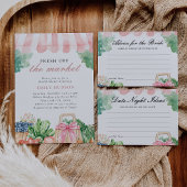 Bruidsfeest 'Fresh Off The Market' Kartonnen Onderzetters