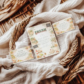 Fresh Market Garden Bridal Shower Kaart