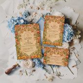 Vintage Orchard Botanical Wedding Kaart