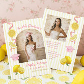 Freshly Graduated Lemonade Graduation Backdrop Wandkleed