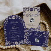 Talavera Blue Mexican Wedding  Save The Date