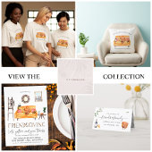 Schattigee Vriendschap Thanksgiving Dinner Party Servet