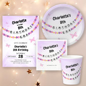 Vriendschap Armband Meisjes Verjaardag Era Party Papieren Bordje