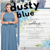 Dusty Blue Rozen New Weds We3dding Gift Personal Kussen