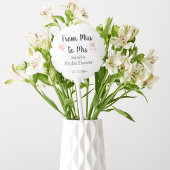 Van Miss tot Mrs Black en White Vrijgezellenfeest Wandkleed