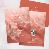 Maroon Maple Leaves Fall Wedding Save The Date